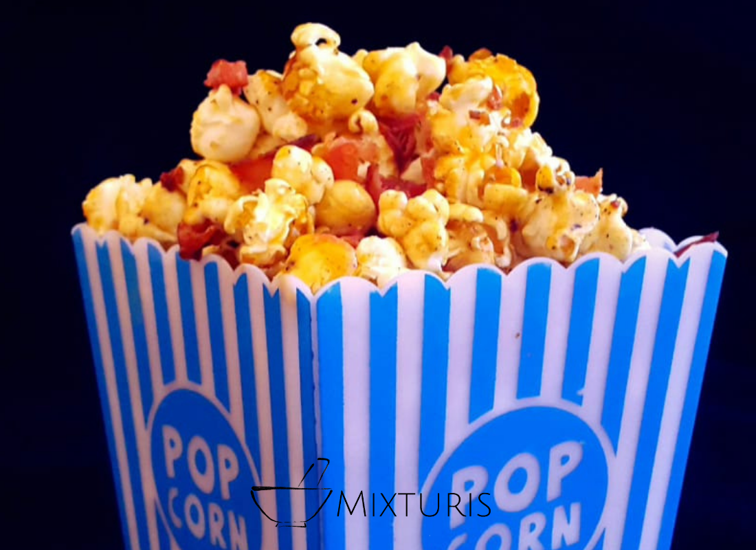 Palomitas de miel y tocino, sencillas y deliciosas