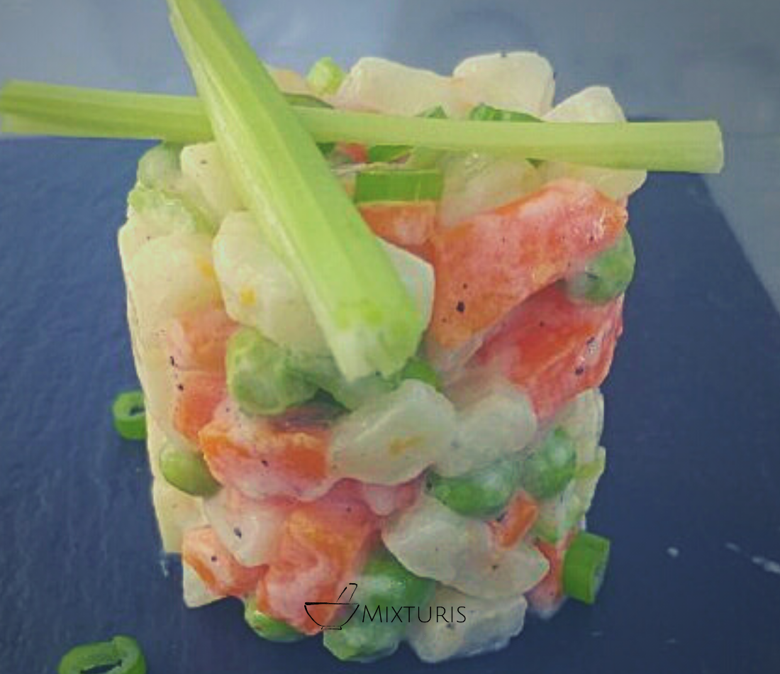 Ensalada rusa, Receta