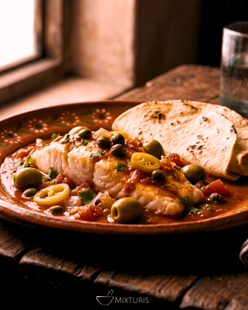 Pescado a la veracruzana, técnica, historia, mestizage, sabor.