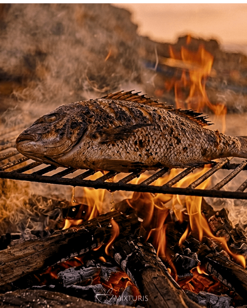 Pescado zarandeado Mixturis, fuego y tecnica.