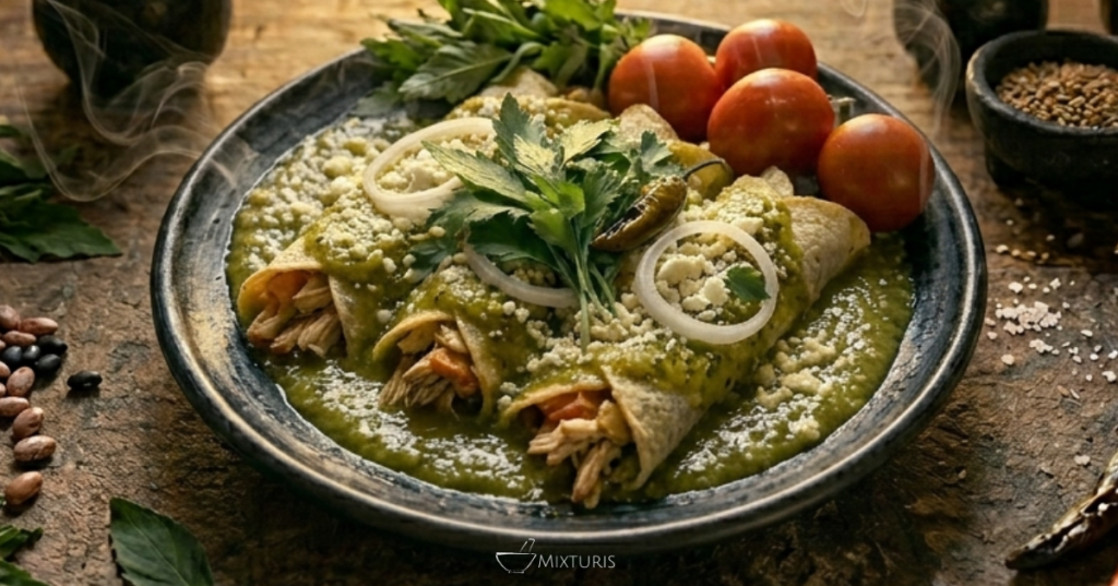 Enchiladas Verdes Estilo Hidalgo: La Mesa del Pueblo que Aprendió a Cocinar con el&nbsp;Desierto